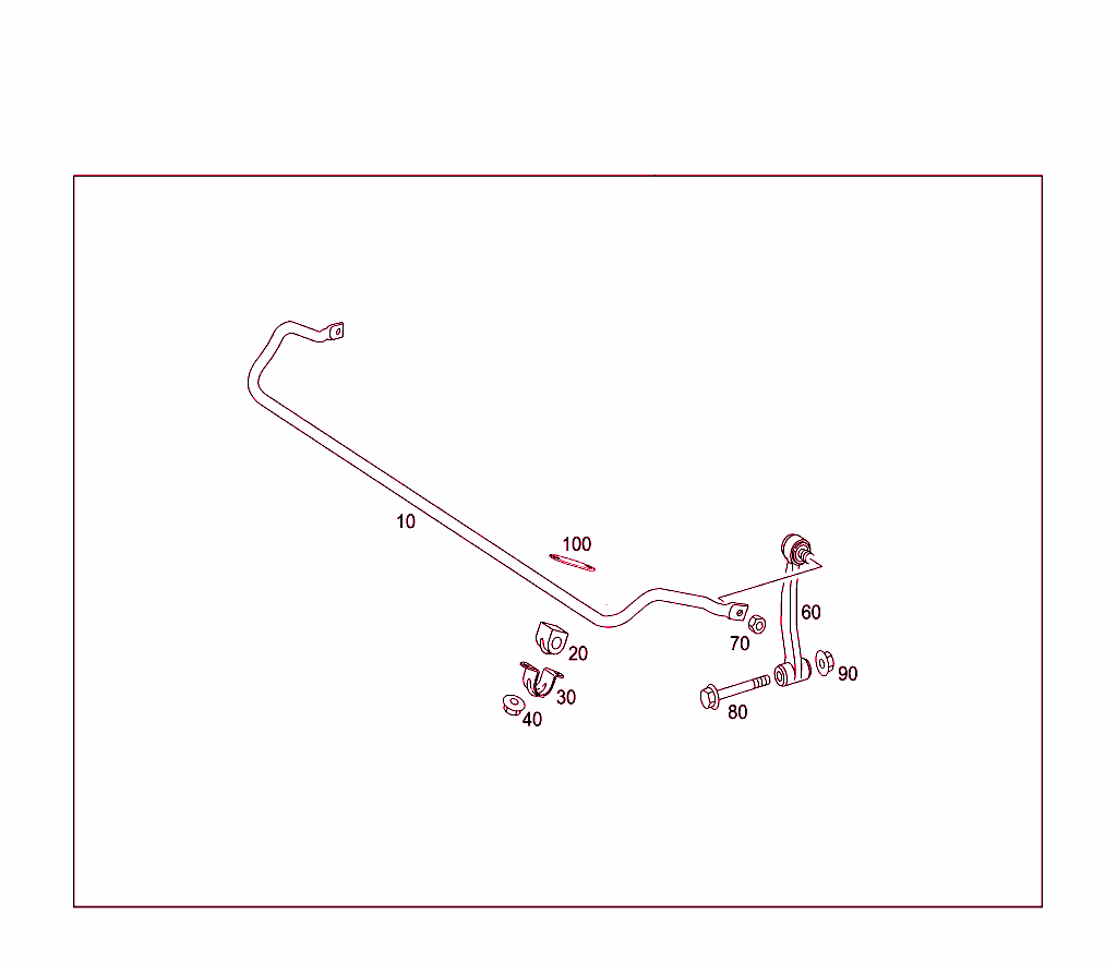 Rear Torsion Bar - Standard Spring Suspension
