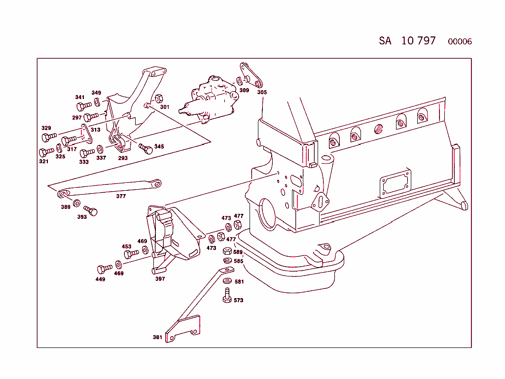 Engine Parts W/Mb Power Steering