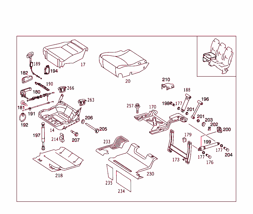 Rear Seat Cushion,Rear Backrest