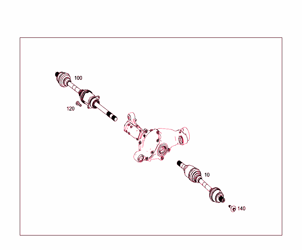 4Matic Front Axle Shaft