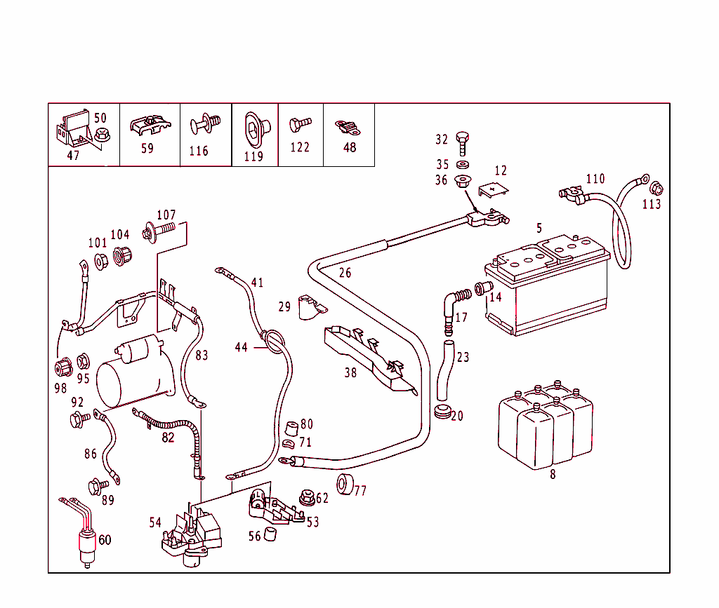Battery,Starter/Alternator Cable
