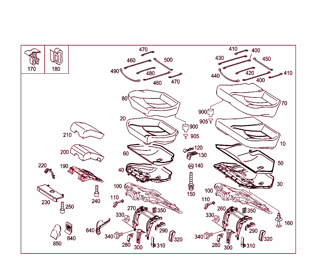 Rear Seat Cushion,Folding Rear Seat
