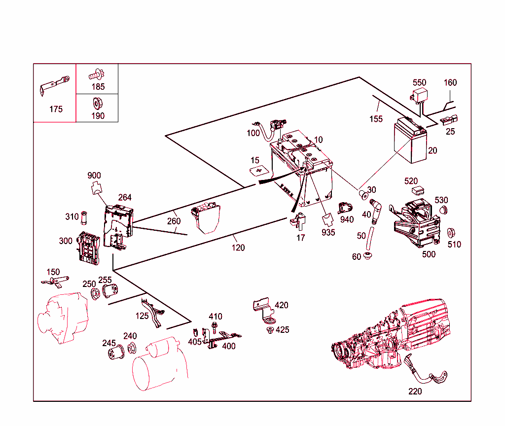 Battery,Starter/Alternator Cable