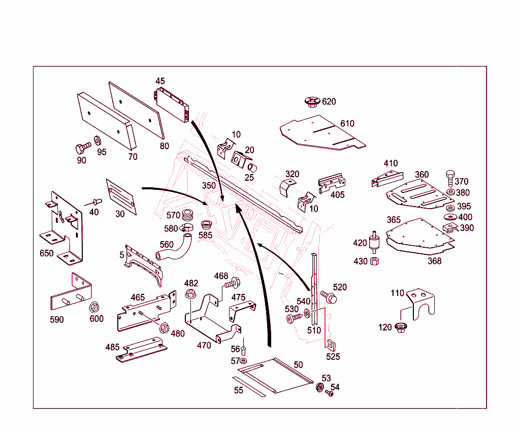 Fire Wall And Connection Parts