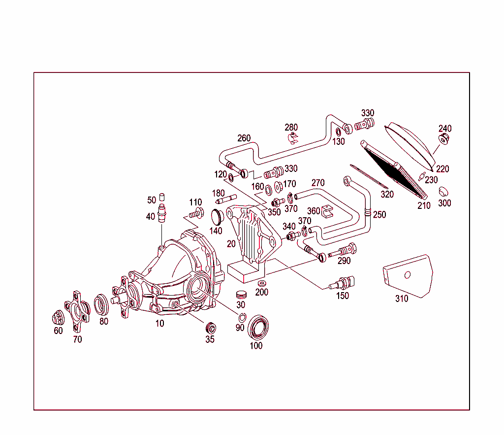 Rear Axle Housing With Differential
