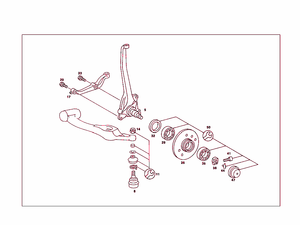 Steering Knuckle And Wheel Hub