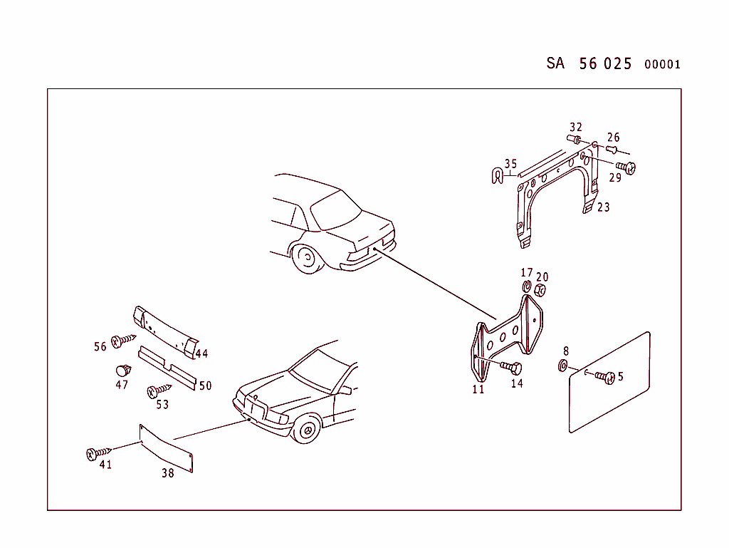 License Plate Mounting And License Plate Moulding ( Type 129 See Standard Version)