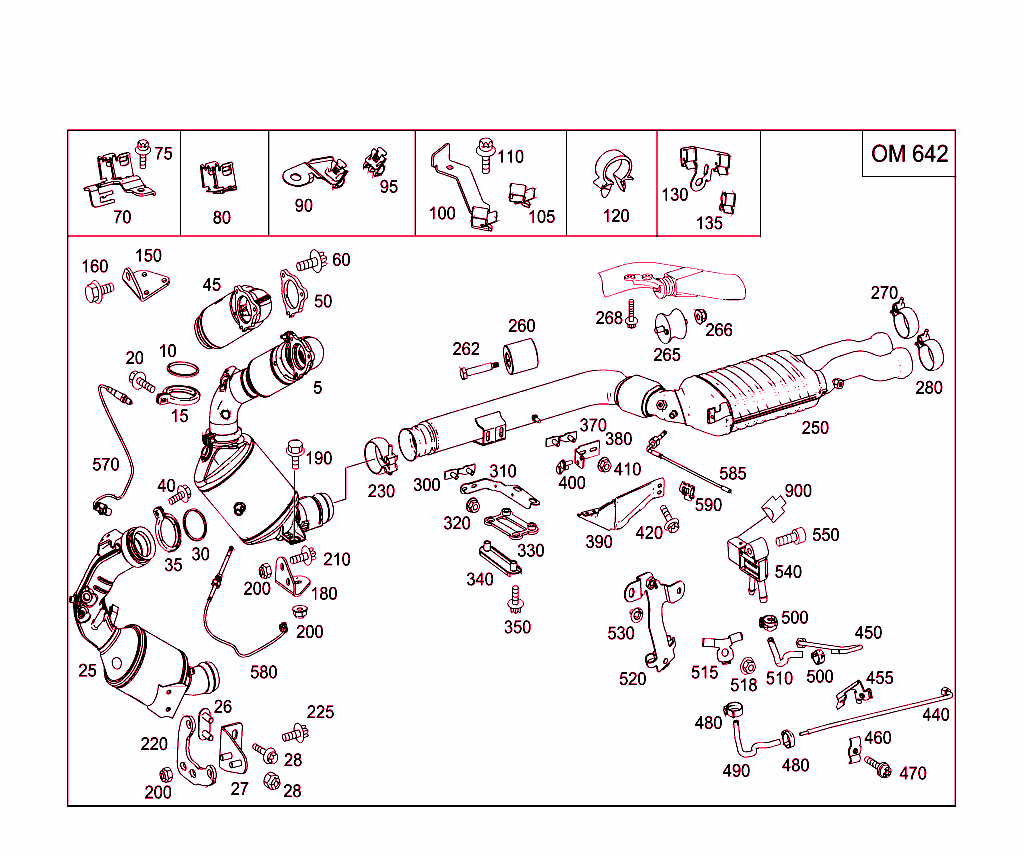 Exhaust System For Six-Cylinder Diesel Vehicles