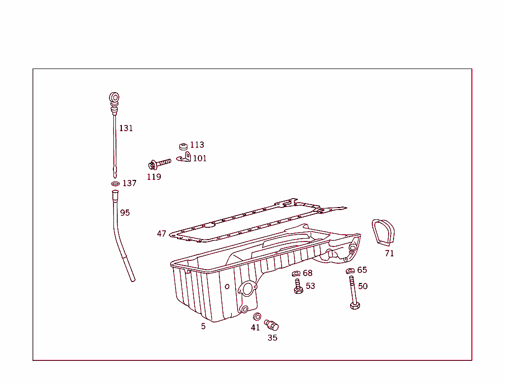 Oil Pan & Oil Level Display