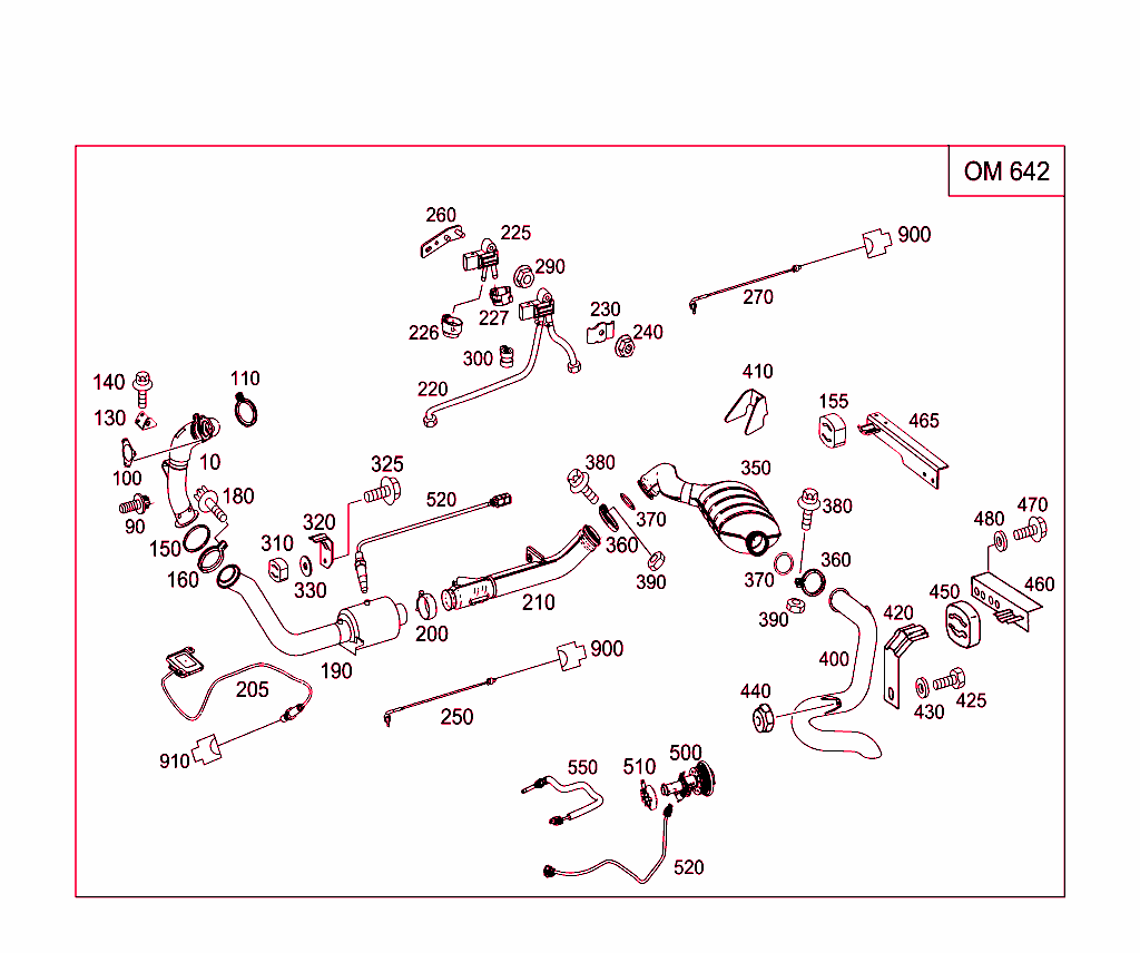 Exhaust System For Six-Cylinder Diesel Vehicles