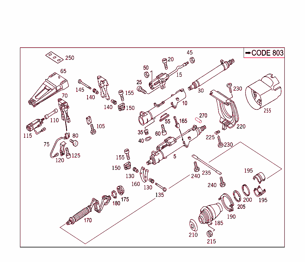 Steering Column Jacket Tube And Steering Shaft,Electrically Adjustable
