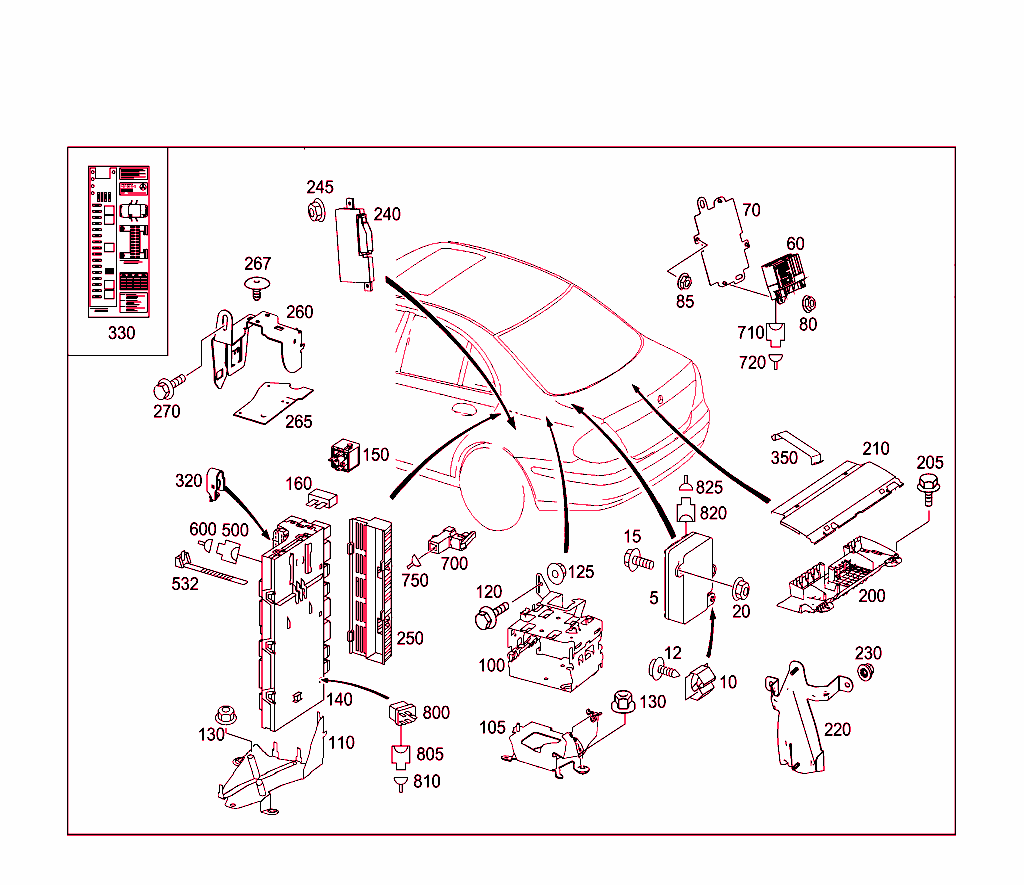 Control Modules And Relay In Trunk