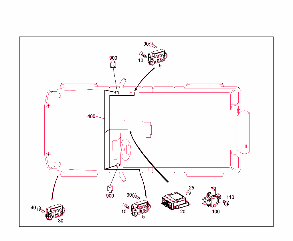 Belt Locking Retractor, Airbag And Sidebag