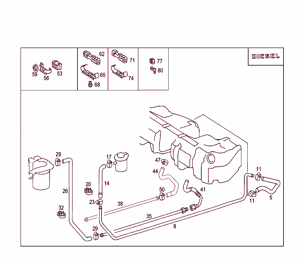 Fuel Lines, Diesel Vehicles