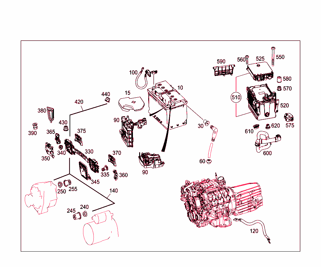 Battery,Starter/Alternator Cable