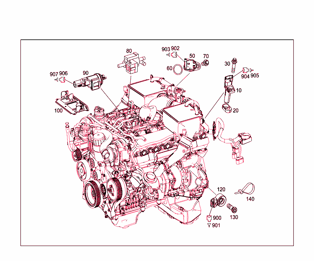 T.d.c. Sender Unit,Position Sender Unit,Knock Sensor,And Ground Strap