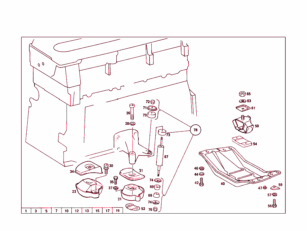 Rubber Mounting To Engine Support