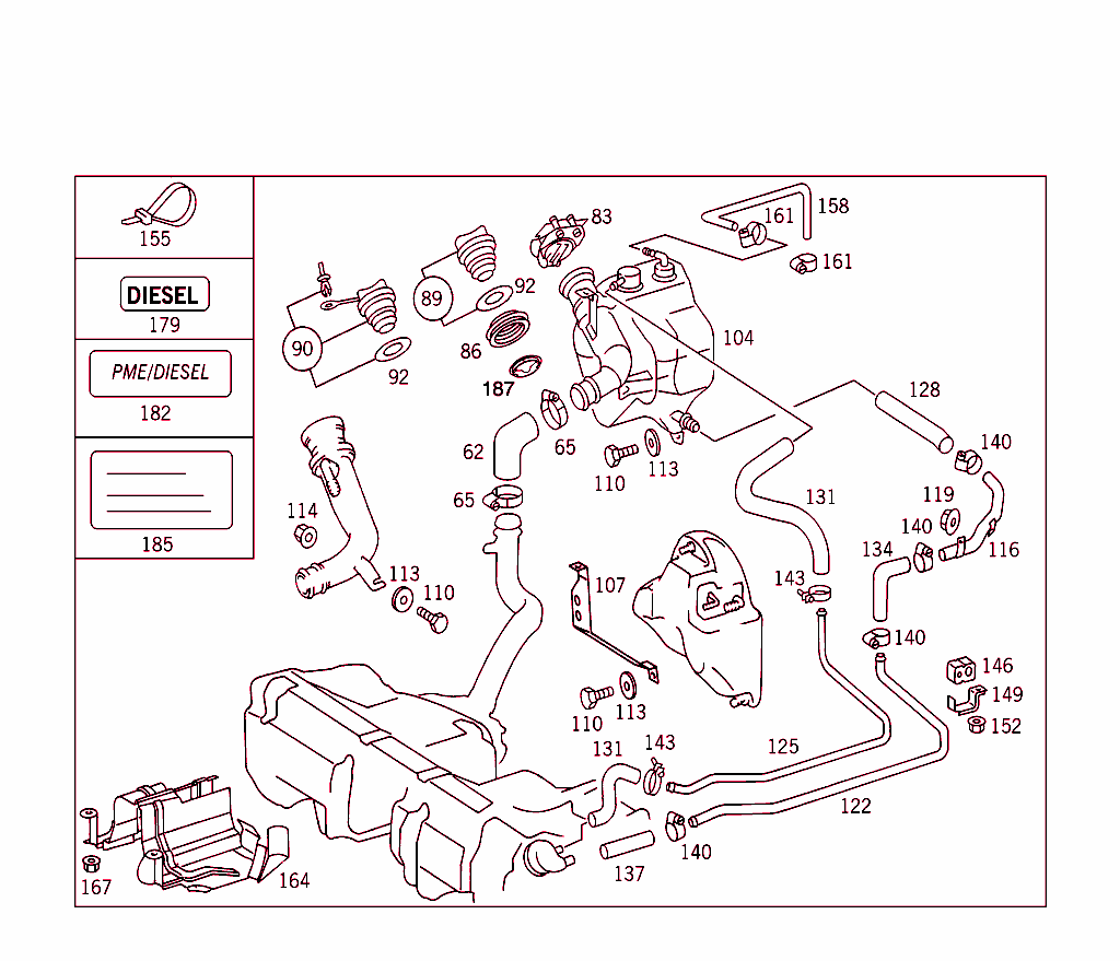 Fuel Tank With Attachment Parts