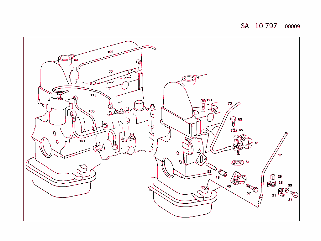 Engine Parts W/Mb Power Steering