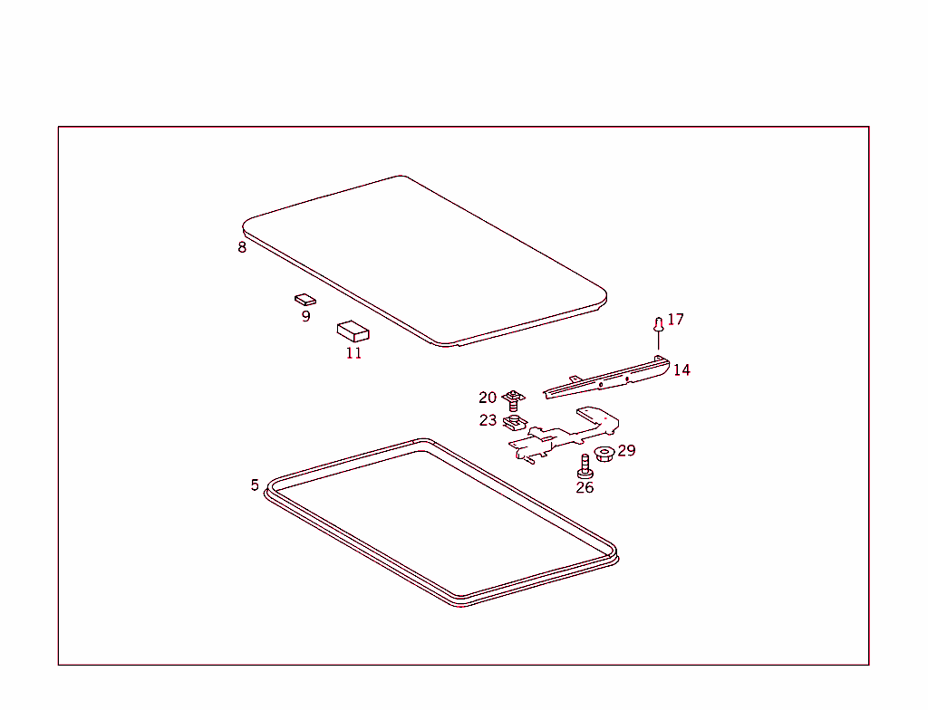 Sliding/Lifting Roof Plate
