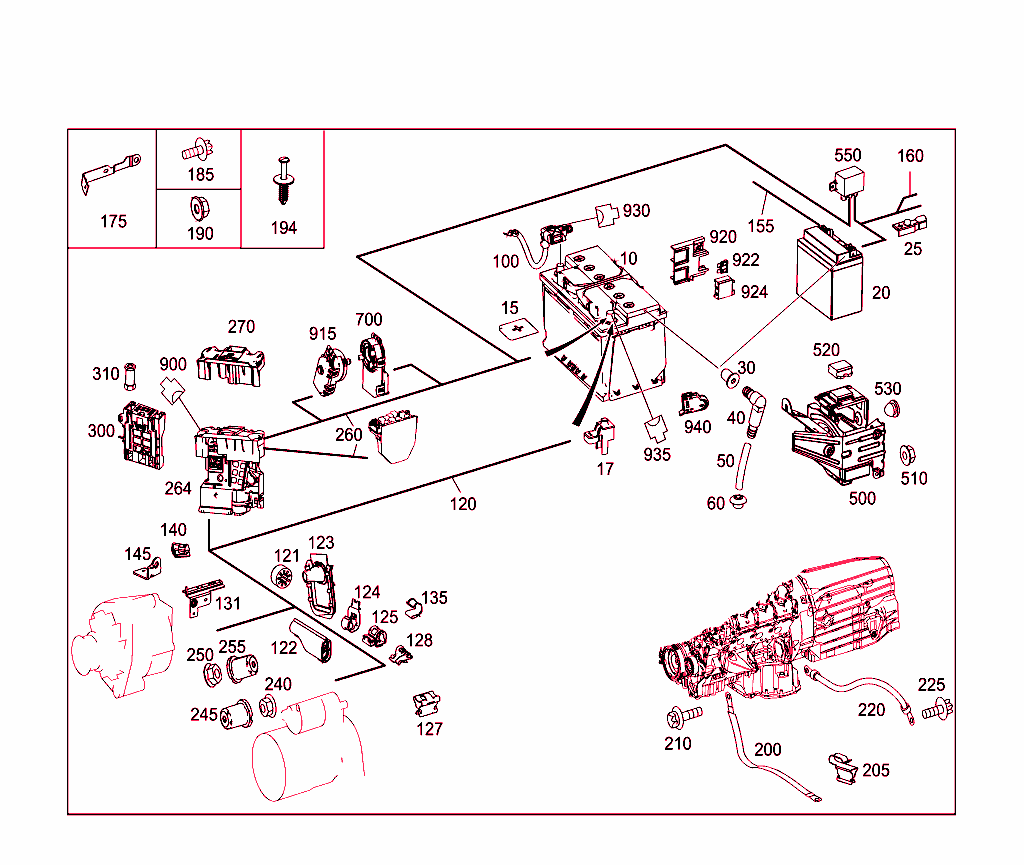 Battery,Starter/Alternator Cable