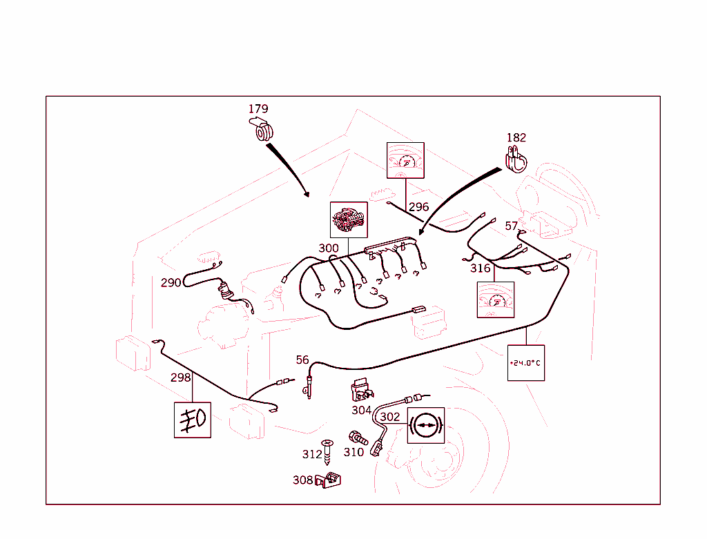 Cable Harnesses,Pressure Switches,And Mounting Parts