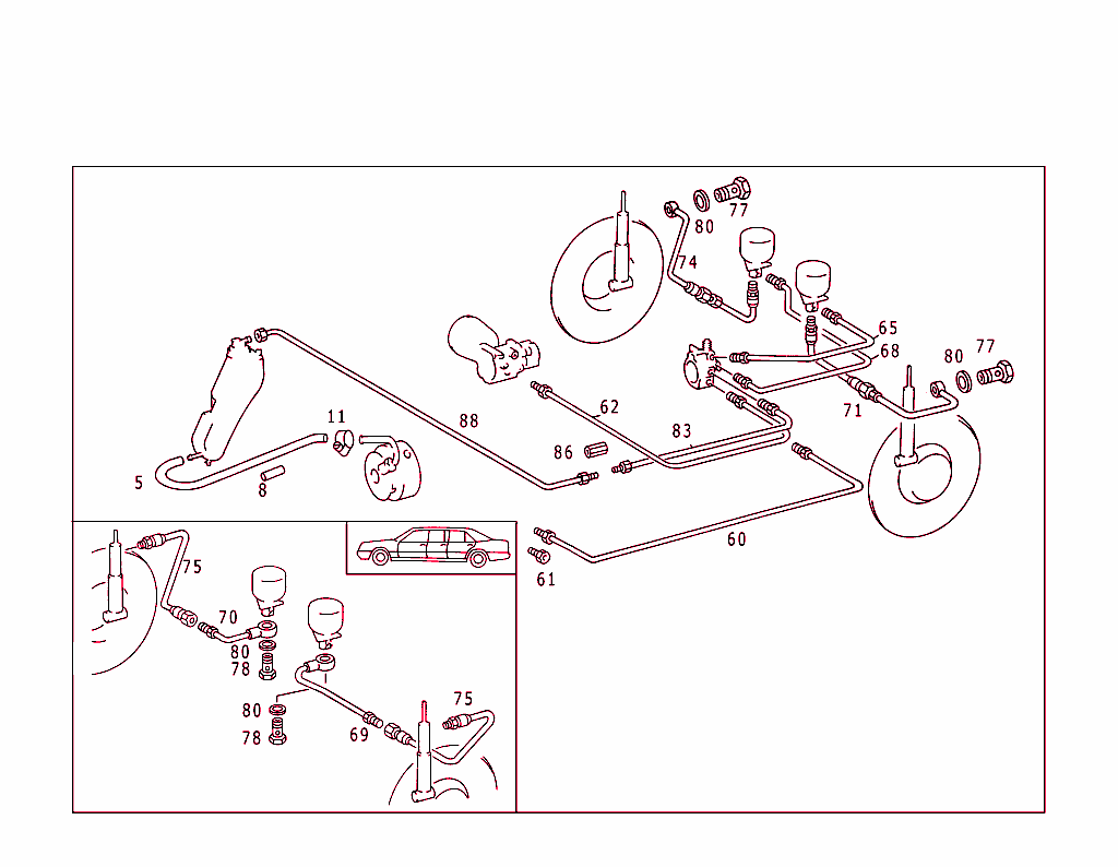 Line Arrangement In Case Of Self-Levelling Device & A S D