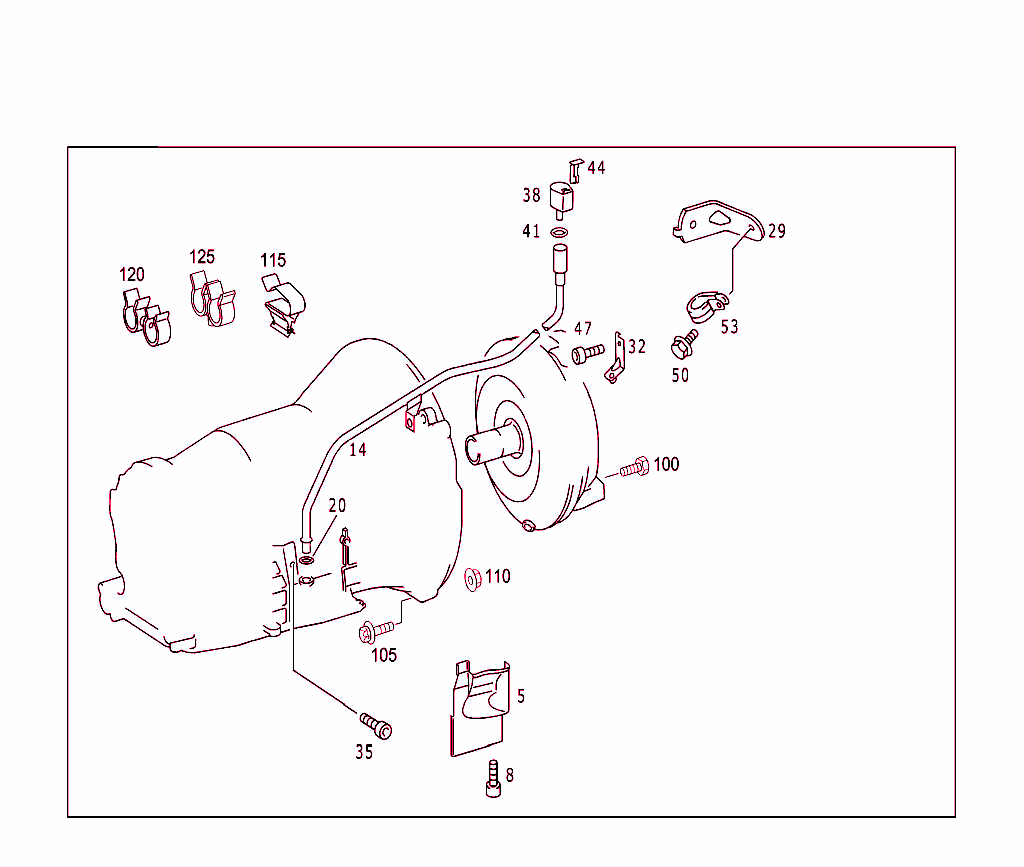 Attached Parts For Transmission, Oil Filler Pipe