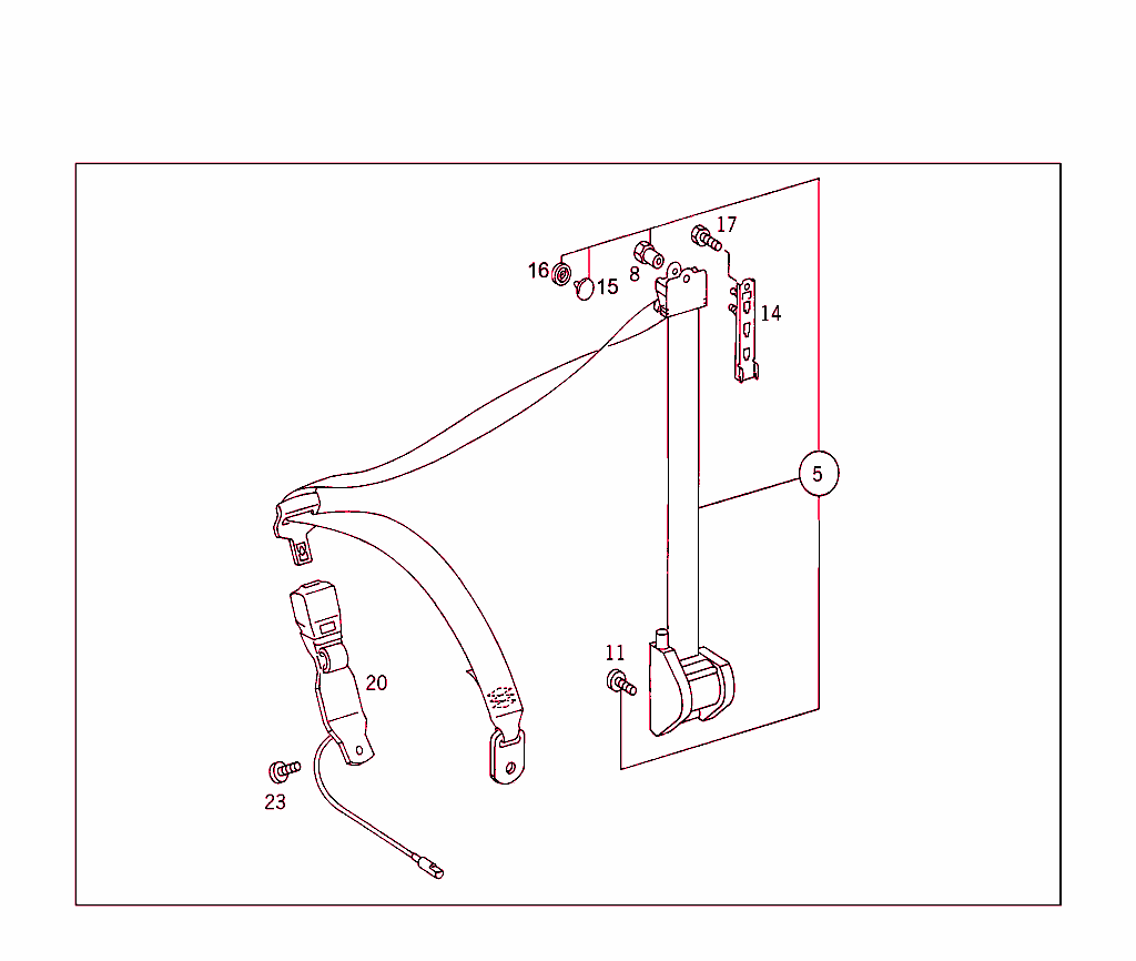 Front Seat Safety Belt