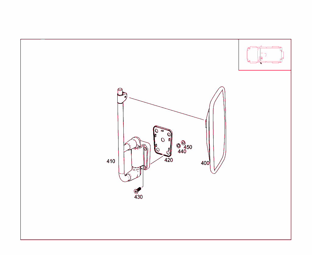 Right Outside Rearview Mirror