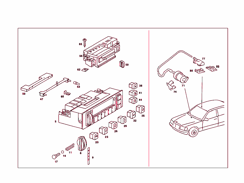 Air Conditioning Automatics Operating Unit