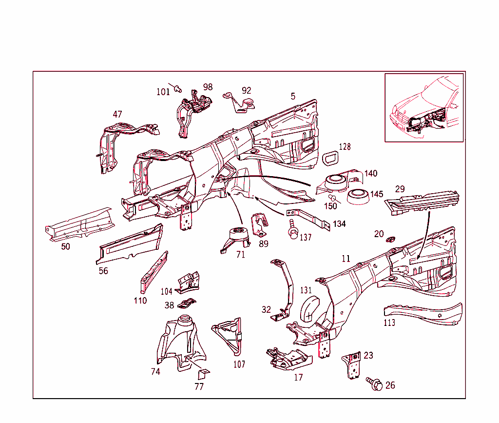 Wheelhouse,Front Subframe