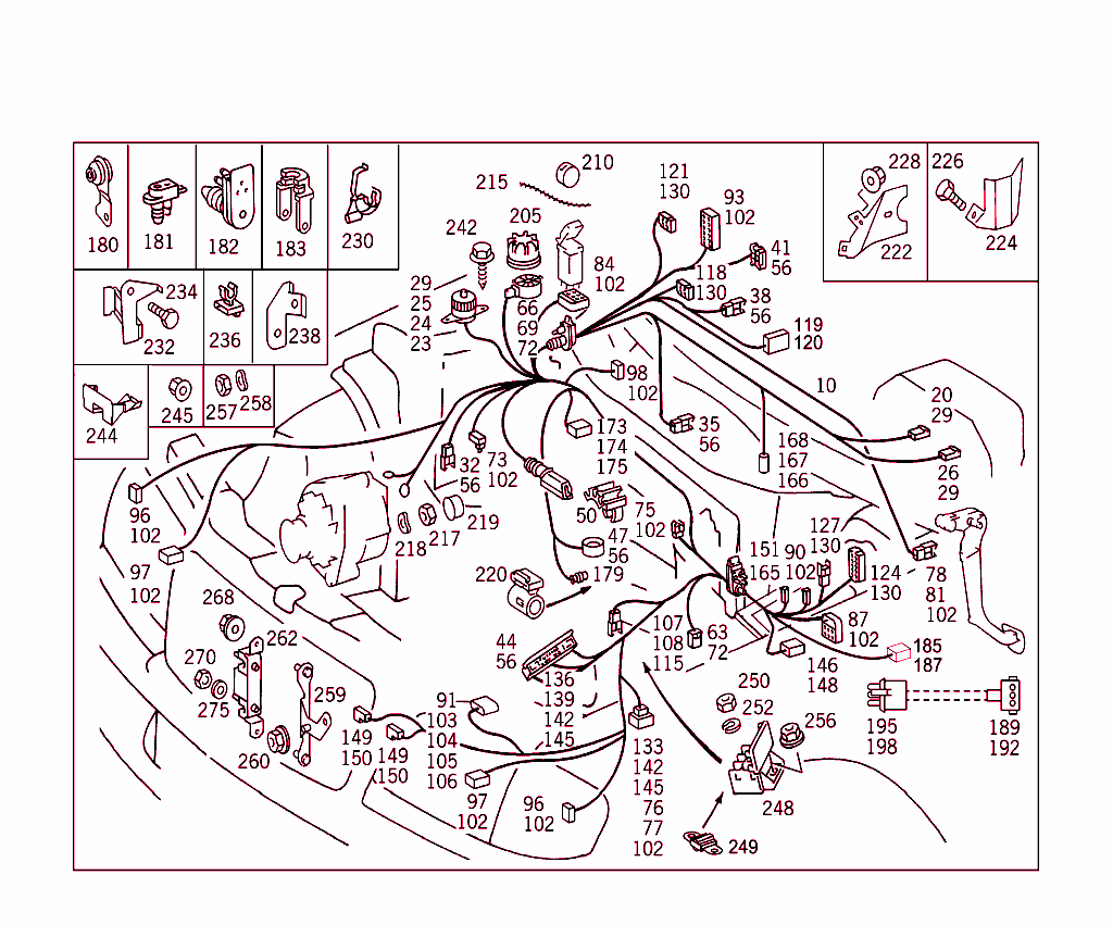 Engine Cable Harness,Body Mounted