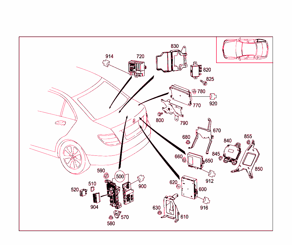 Control Modules And Relay In Trunk