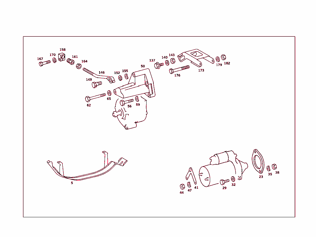 Attachment Parts For Starting Motor & Alternator