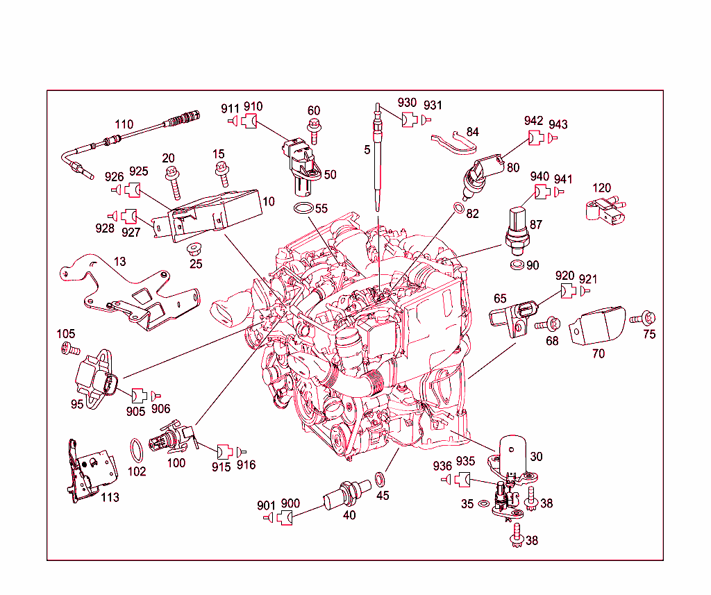 Attachment Parts,Heater Plugs,And Speed Sender Unit