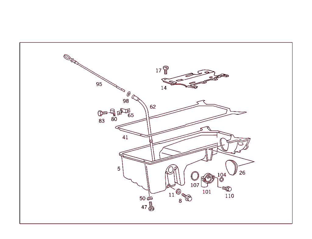 Oil Pan & Oil Level Display