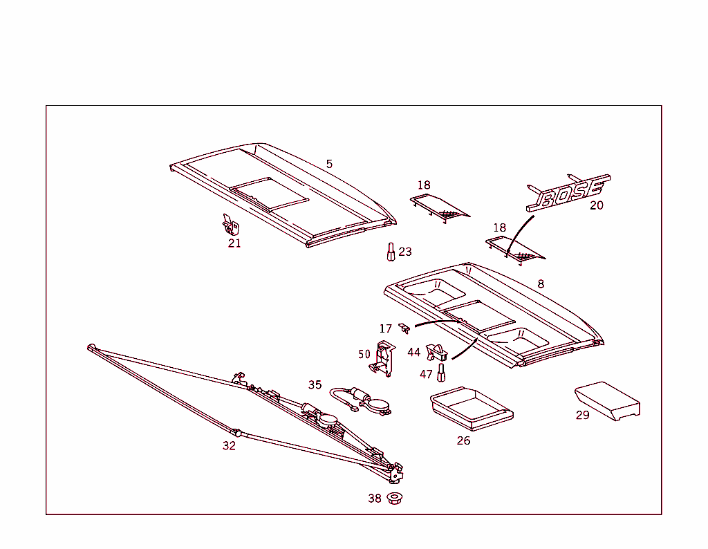 Hat Tray,Roller Blind,First Aid Box
