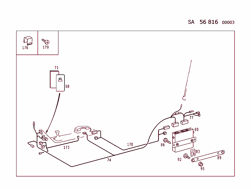 Autotelephone Installation Parts (For Types 129,140 See Standard Version)