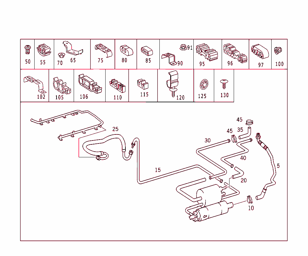 Fuel Lines, Gasoline Vehicles