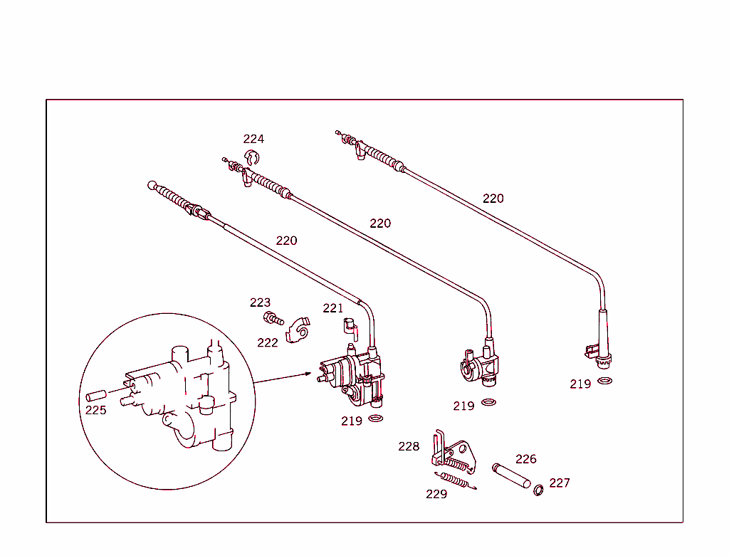 Transmission Case,Vacuum Box, Solenoid Valve,Control Pressure Cable