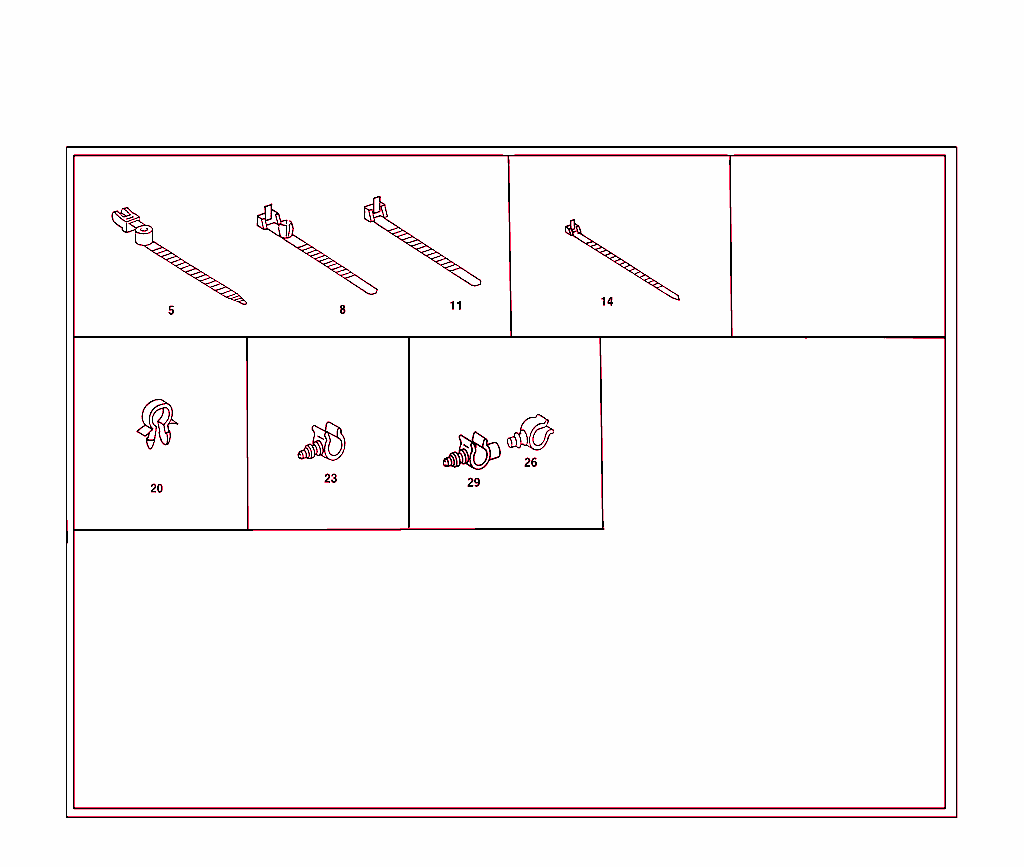 Loom Ties And Cable Mounting Parts