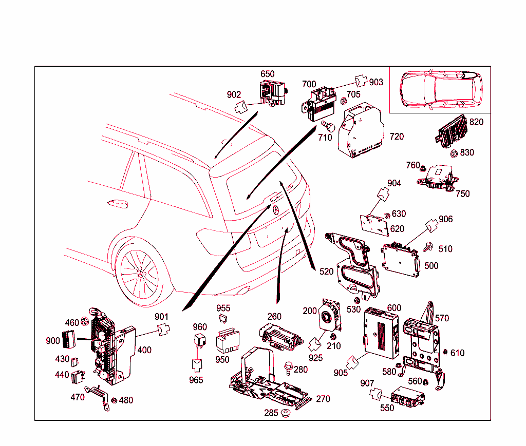Control Modules And Relay In Trunk