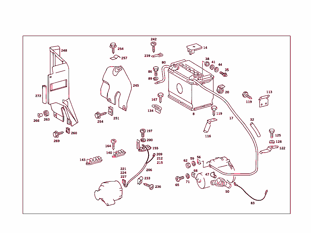Battery,Starter/Alternator Cable