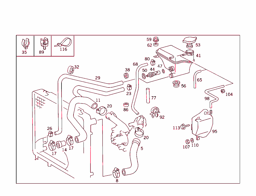 Expansion Tank,Mounting And Hoses