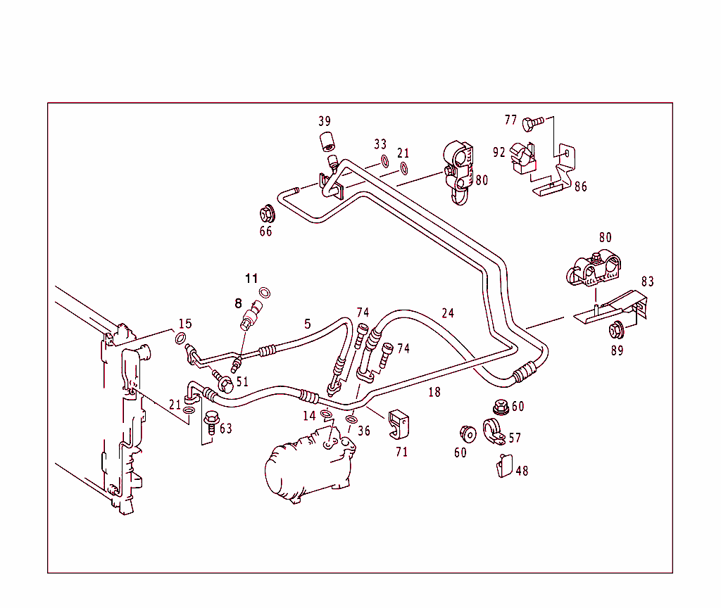 Refrigerant Line Arrangement