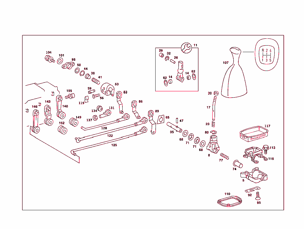 Floor Shift Used With Manual Fivespeed Transmission