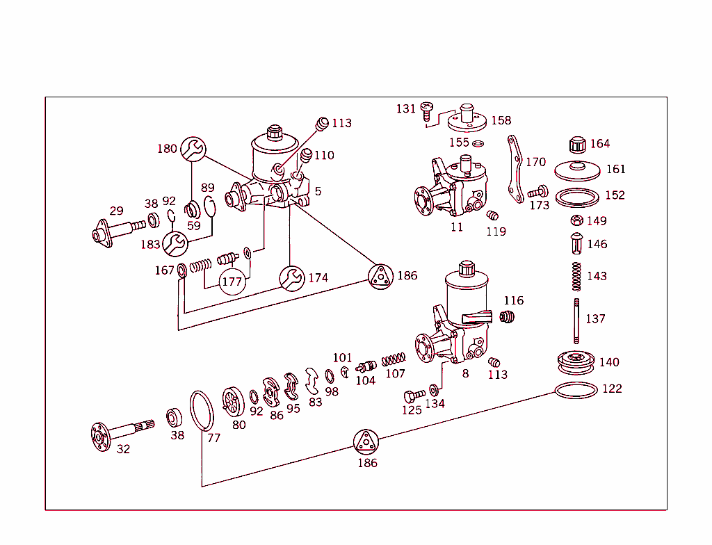 Tandem Pump And Power Steering Pump