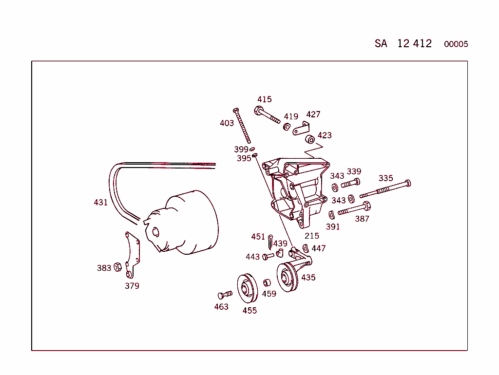 Engine Parts W/Air Conditioner, See Standard Microfiche