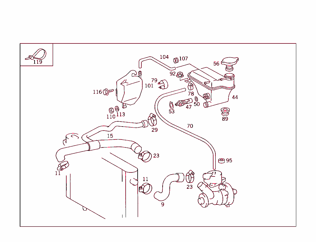 Expansion Tank,Mounting And Hoses